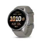 Garmin Venu 4 Stainless Steel 45mm Αδιάβροχο Smartwatch με Παλμογράφο (Silver with Silver Gray) 010-03014-01