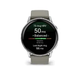 Garmin Venu 4 Stainless Steel 45mm Αδιάβροχο Smartwatch με Παλμογράφο (Silver with Silver Gray) 010-03014-01 - Image 3