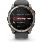 Garmin Fenix 8 Pro Titanium 51mm Αδιάβροχο Smartwatch με eSIM και Παλμογράφο (Graphite/Black Silicone) 010-03199-11 - Image 3