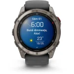 Garmin Fenix 8 Pro Titanium 51mm Αδιάβροχο Smartwatch με eSIM και Παλμογράφο (Graphite/Black Silicone) 010-03199-11 - Image 8