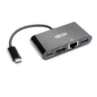 Eaton USB-C Docking Station με HDMI 4K PD Ethernet Μαύρο (U444-06N-H4GUBC)