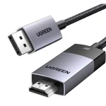 Ugreen Cable DisplayPort male - HDMI male 1m Μαύρο (80395)