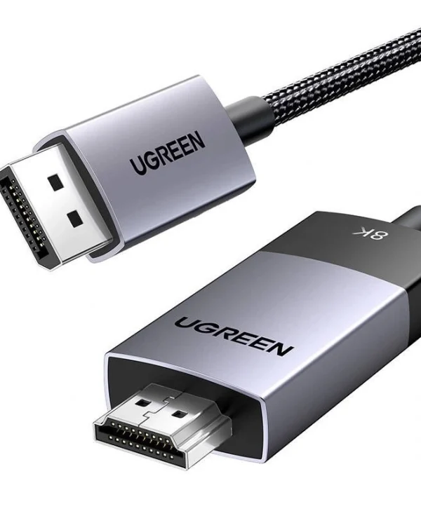 Ugreen Cable DisplayPort male - HDMI male 1m Μαύρο (80395)