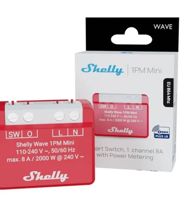 Shelly Smart Ενδιάμεσος Διακόπτης με Σύνδεση Z-Wave 3800238071936