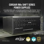 Corsair RM850x Shift 850W Μαύρο Τροφοδοτικό Υπολογιστή Full Modular Cybenetics Gold CP-9020299-EU - Image 2