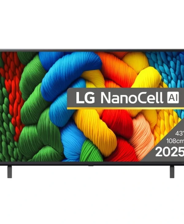 LG Smart Τηλεόραση 43" 4K UHD LED NanoCell 43NANO80A3B HDR (2025)