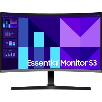 Samsung Essential Monitor S3 27D392 VA Curved Monitor 27" FHD 1920x1080 με Χρόνο Απόκρισης 4ms GTG LS27D392GAUXEN