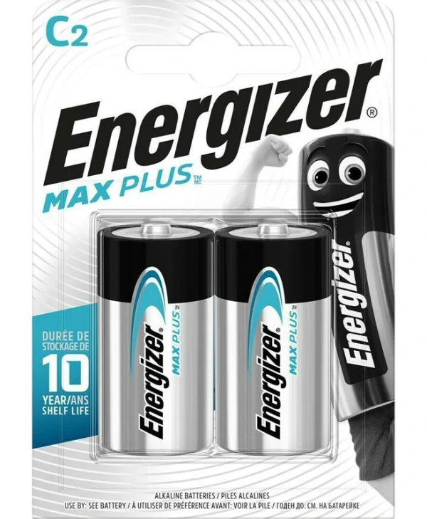 Energizer Max Plus Αλκαλικές Μπαταρίες C 1.5V 2τμχ 18620