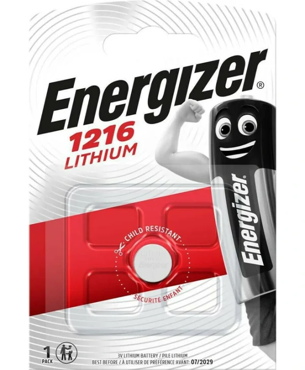 Energizer Μπαταρία Λιθίου Ρολογιών CR1216 3V 1τμχ 18907