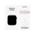 Apple Watch Series 11 Cellular Titanium 46mm Αδιάβροχο με eSIM και Παλμογράφο (Gold Titanium Case with Light Blush Sport Band - S/M) MFD54ZR/A - Image 4