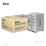 Club3D USB-C Docking Station με DisplayPort 4K PD Ethernet και συνδεση 3 Οθονών Ασημί (CSV-1568) - Image 3