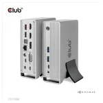 Club3D USB-C Docking Station με DisplayPort 4K PD Ethernet και συνδεση 3 Οθονών Ασημί (CSV-1568) - Image 7
