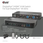 Club3D DisplayPort/HDMI KVM Switch For Dual DisplayPort CSV-7210 - Image 10