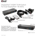 Club3D DisplayPort/HDMI KVM Switch For Dual DisplayPort CSV-7210 - Image 11