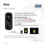 Club3D Φορτιστής Χωρίς Καλώδιο με Θύρα USB-C 100W Power Delivery Μαύρος (CAC-1908EU) - Image 5