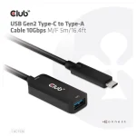 Club3D USB 3.2 Cable USB-C male - USB-A female Μαύρο 5m (CAC-1536) - Image 6