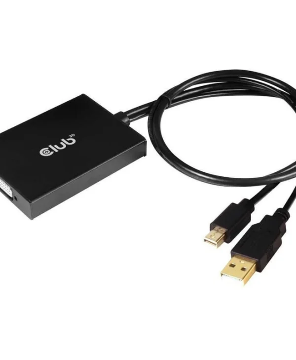 Club3D Μετατροπέας USB-A / mini DisplayPort male σε DVI-I female 1τμχ CAC-1130-A
