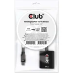 Club3D MiniDisplayPort to VGA Black Active Adapter M/F Μετατροπέας mini DisplayPort male σε VGA female 1τμχ CAC-2113