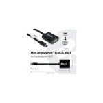 Club3D MiniDisplayPort to VGA Black Active Adapter M/F Μετατροπέας mini DisplayPort male σε VGA female 1τμχ CAC-2113 - Image 2