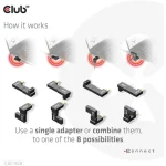 Club3D Μετατροπέας USB-C male σε HDMI female 2τμχ CAC-1528 - Image 3