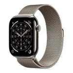Apple Watch Series 11 Cellular Titanium 46mm Αδιάβροχο με eSIM και Παλμογράφο (Natural Titanium Case with Natural Milanese Loop - S/M) MFCY4ZR/A