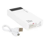 Blow PB20E Power Bank 20000mAh 20W με 2 Θύρες USB-A και Θύρα USB-C Λευκό 81-148# - Image 4