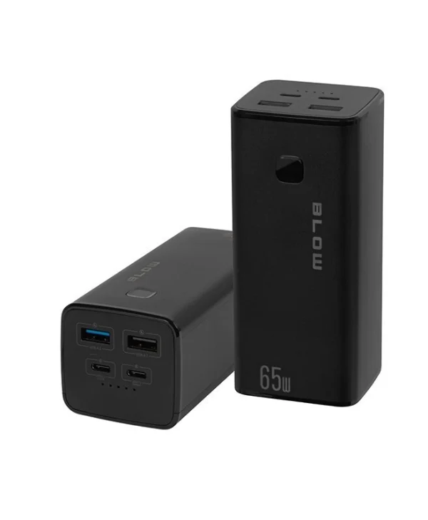 Blow PB20G Power Bank 20000mAh 65W με 2 Θύρες USB-A και 2 Θύρες USB-C Power Delivery Μαύρο 81-153#