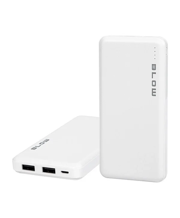 Blow PB10A Power Bank 10000mAh με 2 Θύρες USB-A Λευκό 81-149#