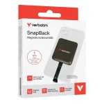 Verbatim Snapback Magnetic Magsafe USB-C Εξωτερικός SSD 1.0TB M.2 Μαύρο 32061 - Image 8