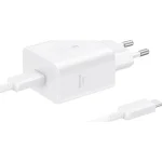 Samsung Φορτιστής με Θύρα USB-C και Καλώδιο USB-C - USB-C 45W Power Delivery Λευκός (EP-T4511X) EP-T4511XWEGEU - Image 3