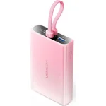 Vention Power Bank 10000mAh 22.5W με Θύρα USB-A και Θύρα USB-C Ροζ FHZP0