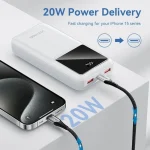 Vention Power Bank 20000mAh 22.5W με 2 Θύρες USB-A και Θύρα USB-C Μαύρο FHLB0 - Image 3