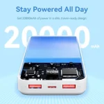 Vention Power Bank 20000mAh 22.5W με 2 Θύρες USB-A και Θύρα USB-C Μαύρο FHLB0 - Image 4
