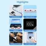 Vention Power Bank 10000mAh 22.5W με 2 Θύρες USB-A και Θύρα USB-C Λευκό FHKW0 - Image 7