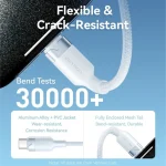 Vention USB 2.0 Cable USB-C male - USB-C 60W Λευκό 2m TRDWH - Image 5