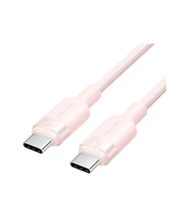 Vention Braided USB 2.0 Cable USB-C male - USB-C Ροζ 1m TRDPF
