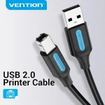 Vention USB 2.0 Cable USB-A male - USB-B male Μαύρο 1.5m COQBG - Image 2