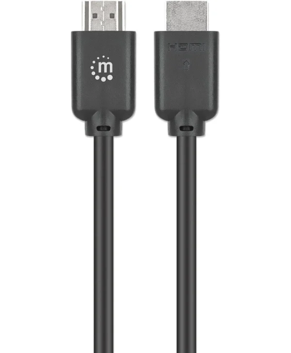 Manhattan HDMI 2.0 Cable HDMI male - HDMI male 1m Μαύρο 356633