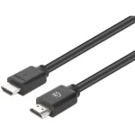 Manhattan HDMI 2.0 Cable HDMI male - HDMI male 1m Μαύρο 356633 - Image 2