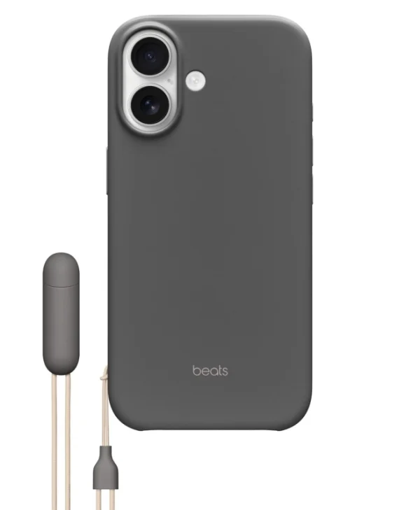 Apple Beats Kickstand Case with MagSafe and Camera Control Back Cover Granite Gray (iPhone 17) MGY54LL/A