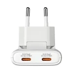 Verbatim Φορτιστής Χωρίς Καλώδιο GaN με 2 Θύρες USB-C 65W Λευκός (Fold 'n' Go) 32355 - Image 3