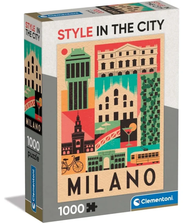 1000 Piece Puzzle Style In City Milan 39842
