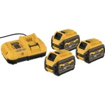 Dewalt Σετ 3 Μπαταριών Εργαλείου Λιθίου 18V Χωρητικότητας 9Ah με Φορτιστή DCB118X3-QW - Image 2