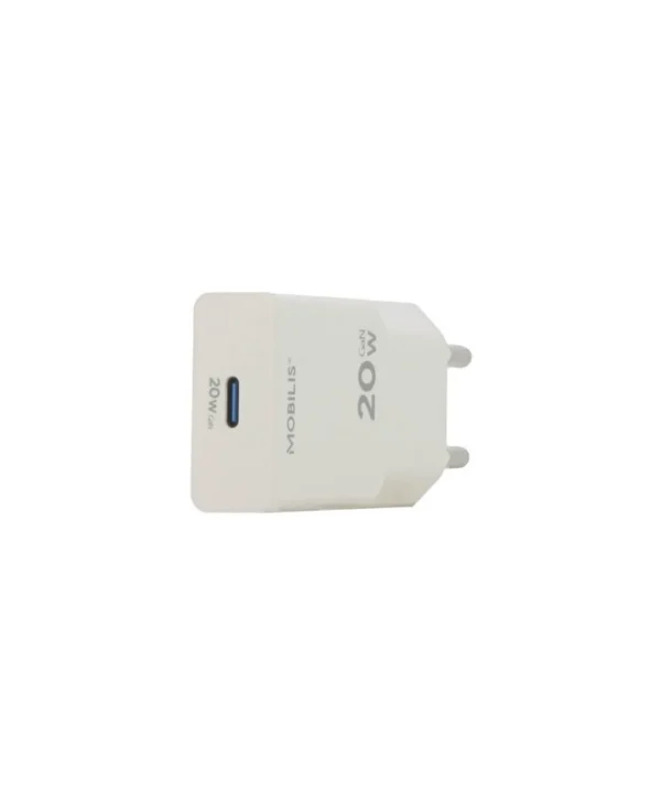 Mobilis Φορτιστής Χωρίς Καλώδιο με Θύρα USB-C 20W Λευκός (Energia) 020025