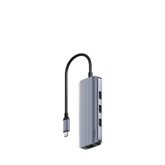 Cudy USB 3.2 Hub 20 Θυρών με σύνδεση USB-A / Ethernet Γκρι UH606