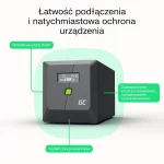Green Cell UPS Line-Interactive 600W UPSLM600 - Image 5