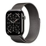 Apple Watch Series 11 Cellular Titanium 46mm Αδιάβροχο με eSIM και Παλμογράφο (Slate Titanium Case with Slate Milanese Loop - M/L) MFD44ZR/A