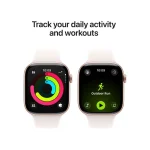 Apple Watch Series 11 Aluminium 46mm Αδιάβροχο με Παλμογράφο (Rose Gold Aluminium Case with Light Blush Sport Band - S/M) MEV64ZR/A - Image 5