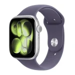 Apple Watch Series 11 Aluminium 42mm Αδιάβροχο με Παλμογράφο (Silver Aluminium Case with Purple Fog Sport Band - M/L) MEU74ZR/A