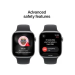 Apple Watch Series 11 Aluminium 42mm Αδιάβροχο με Παλμογράφο (Space Grey Aluminium Case with Black Sport Band - S/M) MEQW4ZR/A - Image 4